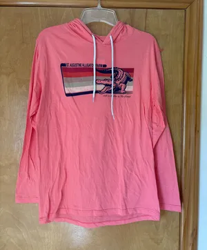 Life is Good NWT RetroVision Apparel Pink Lightweight Hoodie thumbnail 1