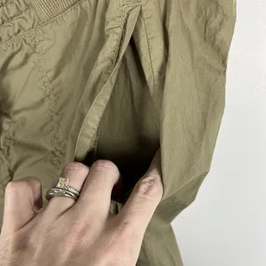 Lou & Grey Straight Taper Khaki Cargo Pants Women’s Size‎ XL Drawstring Green thumbnail 5