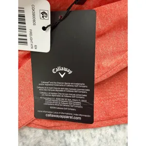 Callaway Womens Opti-Dri Quarter‎ Zip Golf Polo Shirt Firelight Heather Orange M thumbnail 5