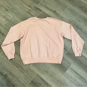 Wildfox Graphic Sweatshirt Brunch Club Every Day Sweatshirt Barbie Pink Medium thumbnail 4