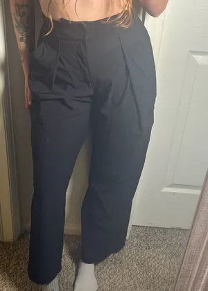 Athleta Charcoal Elastic Waist Pants thumbnail 1