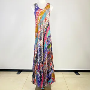 $585 NWOT Johnny Was Treble Bias Floral Sleeveless Maxi Dress Size L Multicolor thumbnail 2