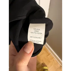Amanda Uprichard Amelyn 100% Silk Flounce Hem Black Cocktail Dress thumbnail 5