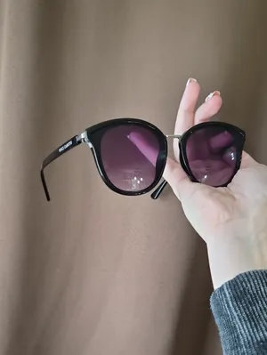 Vince Camuto Cat Eye Black Sunglasses with Purple Lenses - Women Accessories thumbnail 2