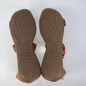 Mexican Huarache sandals colorful straps womens size 8 thumbnail 10
