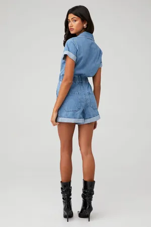 Show Me Your Mumu Cannon Romper in Ocean Spray thumbnail 4