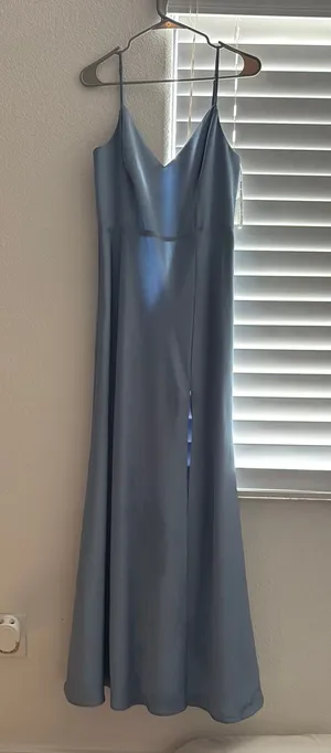 M Birdy Grey Dress Dusty Blue Jay thumbnail 1