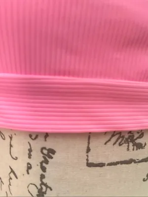 Frankie's Bikinis Hot Neon Pink Ribbed Gavin Bralette Bikini Top Adjustable Straps thumbnail 8