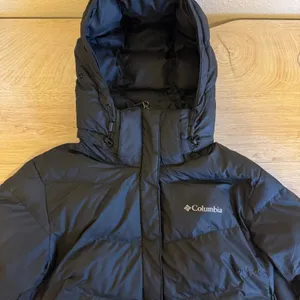 Columbia Peak to Park Mid Insulated Black Hooded Puffer Coat Mediumf thumbnail 3