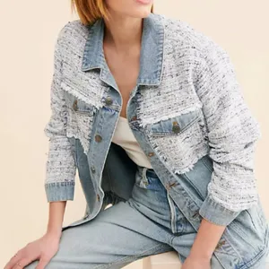 NEW BB Dakota Festival Mixed Media‎ Jacket Blue Size XL thumbnail 2