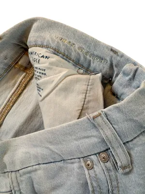 American Eagle Stretch Curvy Straight Leg Jeans Size 8 Regular NWT thumbnail 5