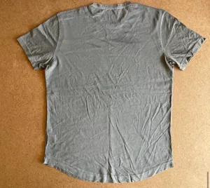 Buck Mason XL Gray Slub Curved Hem Tee - NWOT thumbnail 2