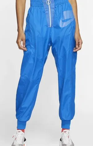 Nike sportswear NSW woven trousers Royal Blue Women's Track Pants with Swoosh thumbnail 1