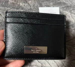 Kate Spade kenzie patent saffiano card holder wallet thumbnail 1