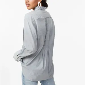 Rebecca Taylor LA VIE Striped Top Ruffle‎ Trim thumbnail 3