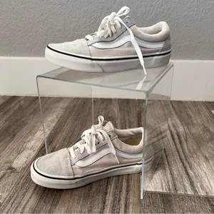 Unisex Vans Gray /Off White Sueden Lace Up Sneaker Shoes Womens :7 Mens:5.5 thumbnail 14