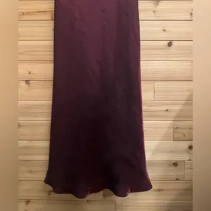 Vintage Betsy & Adam Size Small Burgundy Stain Drapey Bodice Prom Gown Vampire thumbnail 5