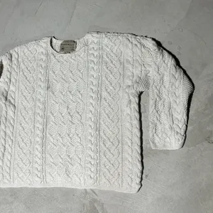 Vintage Abercrombie & Fitch Cable Knit Sweater Hand Made Grandpacore SZ S Thick thumbnail 2