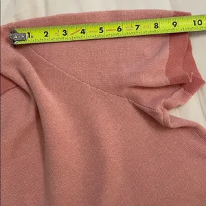 Banana Republic Pink Lace Birdseye Stitch Knit Sweater Polo Womens Medium Preppy thumbnail 7