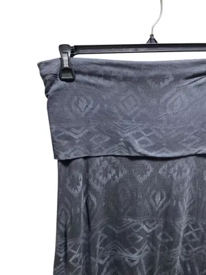 Billabong Dreamscaper Maxi Skirt Gray Size M Bohemian Beach Coastal Vacation Cut thumbnail 7
