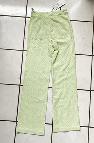 ZARA // GINGHAM STRAIGHT LEG PANTS thumbnail 8