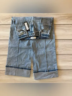 Hidden Noir Mid Rise Wide Leg Jeans Blue Size 26 NWT thumbnail 5