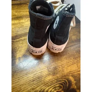 Converse‎ Black Platform Sneakers Size 5 thumbnail 5