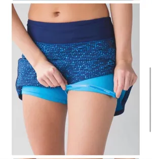 Run Pace Rival Skirt in Elegant Samba Snake Kayak Blue Size 4 Reg thumbnail 2