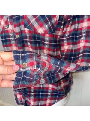 Vintage BDG urban outfitters Plaid Long Sleeve Button Down Shirt thumbnail 5