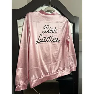 NEW 1950s Pink Ladies Satin Jacket Cosplay Costume M thumbnail 2