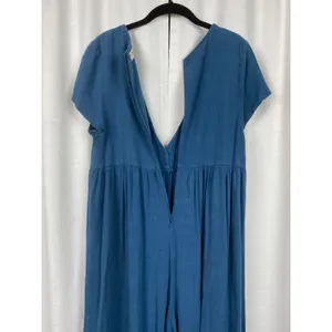 Natural Life Blue Avery Wide Leg Linen Blend Jumpsuit Sz.XS/S thumbnail 12