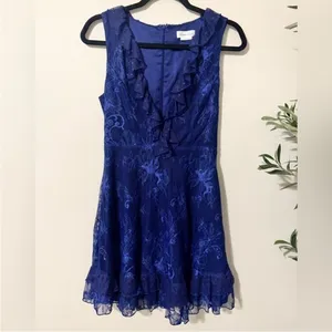 Lovers + Friends Maren‎ Mini Dress in Bright Navy, Size S thumbnail 12