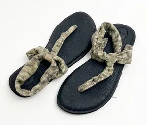 SANUK Ella Aztec Print Yoga Sling Sandals Size 7 Casual Neutral Lightweight thumbnail 1