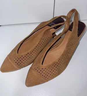 Jeffrey Campbell Bianca Tan Suede Slingback Ketten Heel Pumps Size 10‎ thumbnail 1