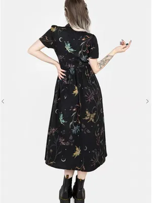 Disturbia Rosanella Floral Print Midi Shirt Dress, US6 thumbnail 3