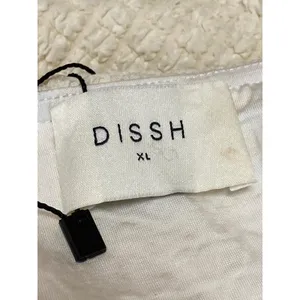 NEW Dissh Alex Cream Strapless Sleeveless Bandeau Textured Blouse Top Size XL thumbnail 4