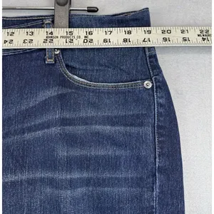 Levi’s 524 Skinny Jeans Women's Size 17 Dark Wash Skinny Red Tab Stretch thumbnail 8