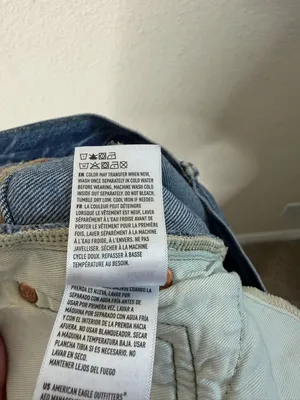 AE77‎ Premium Stovepipe Jeans High Rise Relaxed 32” Inseam Cotton Womens Size 4 thumbnail 7
