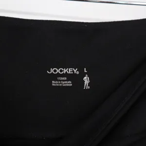 Jockey Pants Womens L JL0899 Activewear Black Crossover Waist Pocket Excellent thumbnail 2