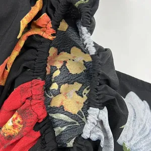 Umgee floral faux wrap blouse thumbnail 3