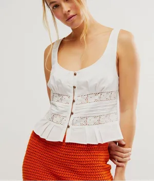 Free People Kianna Lace Tank thumbnail 1