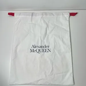 Alexander McQueen AMQ Authentic Large White Cotton Purse Bag Shoe Dustbag thumbnail 2