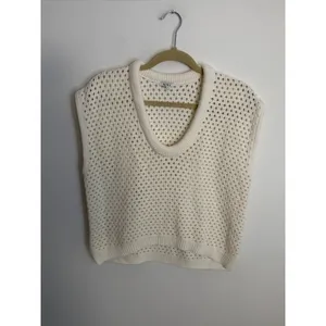 Pistola Beck Open Knit Cream Sweater Size Small thumbnail 5