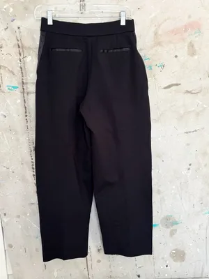 Spanx Ponte Pleated Barrel Leg Trouser with Tuxedo Stripe thumbnail 6