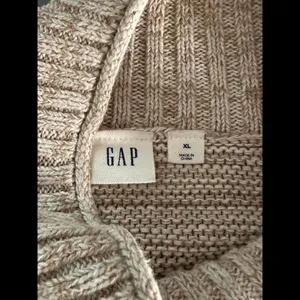 GAP marled mock neck cotton cable knit sweater Size XL thumbnail 6