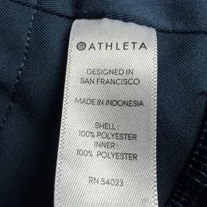 Athleta Ready Set Go Running Shorts Women XL Teal Blue Lined Zip Pocket thumbnail 12