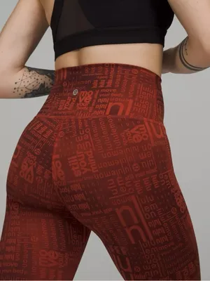 Lululemon Wunder Train High-Rise Crop 23" Lululemon Ombre Red Multi thumbnail 3