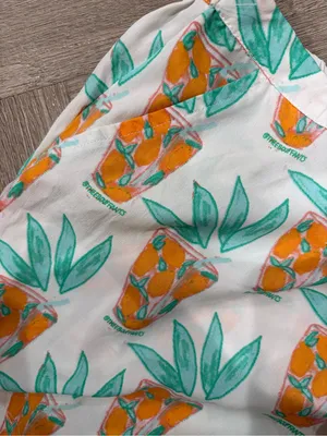Bouffants and Broken Hearts Tropical Cocktail Pajama Set Size M thumbnail 7