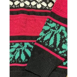 American Pride Flower Sweater Size‎ Medium Colorful Classic Party Career Fun thumbnail 5