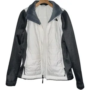 THE NORTH FACE Women's Size M White Charcoal Gray ThermoBall Activewear Jacket thumbnail 2